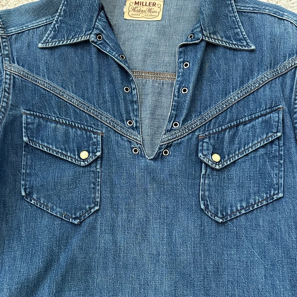 Miller Western Wear Denim Long Sleeve Shirt - Picture 3 of 8